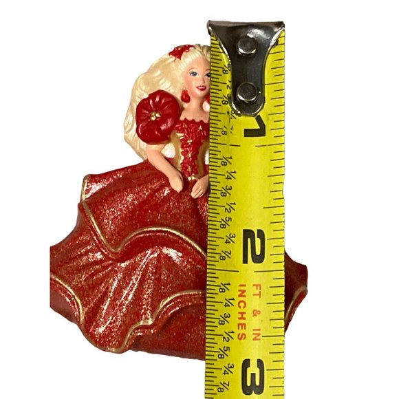 Hallmark/ Mattel Barbie Christmas Pin/ Brooch 1995 - Picture 7 of 10